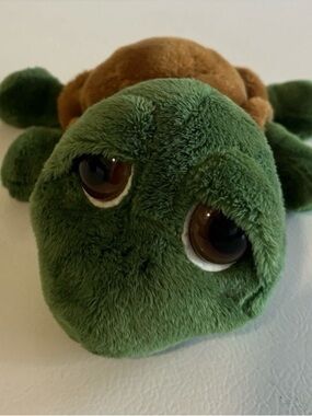 Russ Berrie & Company Green & Brown Shecky Turtle Stuffed Animal Toy Plush